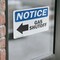 Signmission Gas Shutoff (Left Arrow) Sign With Symbol, 10 in W x Rectangle, Vinyl Decal OS-2PACK-NS-D-710-L-13024 - alternate 2